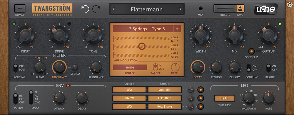U-he / Uhe Twangström / Twangstrom Spring Reverberator (Lates